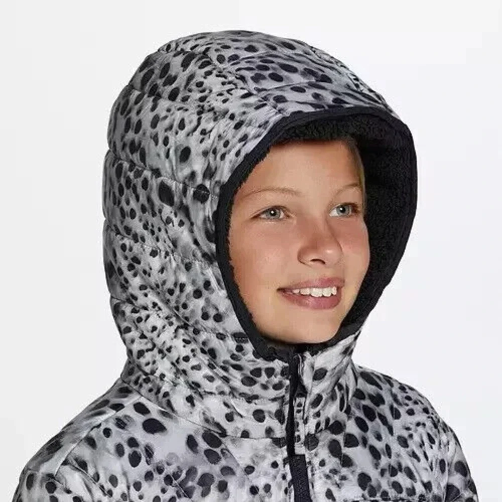 DSG DICKS SPORTING GOODS INSULATED WINTER COAT Girl Size XXS 4-5 WATERCOLOR DOTS
